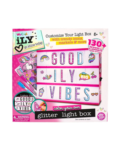 ILY Colour Your Own Glitter Light Box product photo