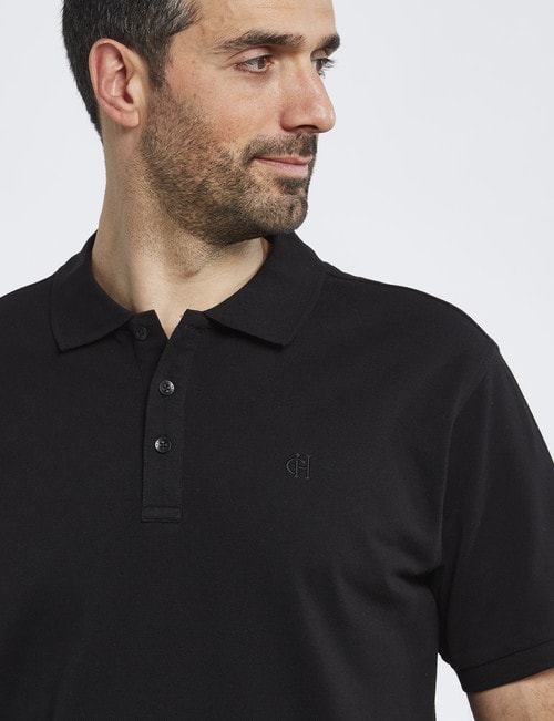 Chisel Ultimate Short-Sleeve Polo, Black product photo View 04 L