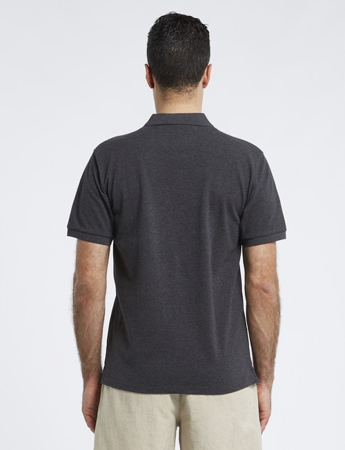 Chisel Ultimate Short-Sleeve Polo, Charcoal Marle product photo View 02 L