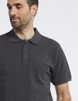 Chisel Ultimate Short-Sleeve Polo, Charcoal Marle product photo View 04 S