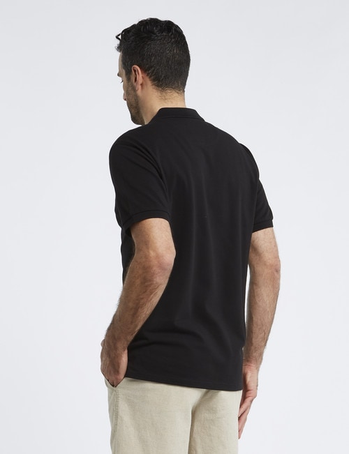 Chisel Ultimate Short-Sleeve Polo, Black product photo View 02 L