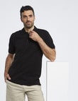 Chisel Ultimate Short-Sleeve Polo, Black product photo View 03 S