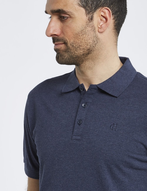 Chisel Ultimate Short-Sleeve Polo, Navy Marle product photo View 04 L