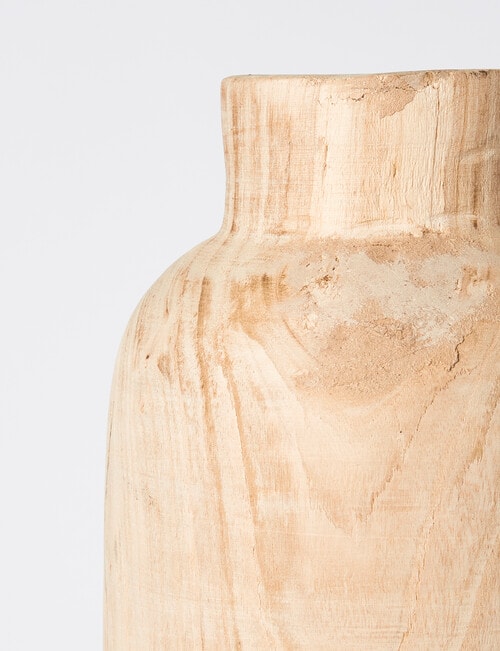 M&Co Wood Vase, Medium product photo View 02 L