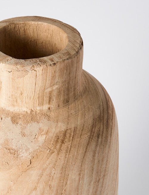 M&Co Wood Vase, Medium product photo View 03 L