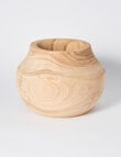 M&Co Wood Vase, Short product photo