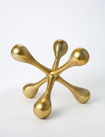 M&Co Jax Decorative Object, Gold, Large product photo