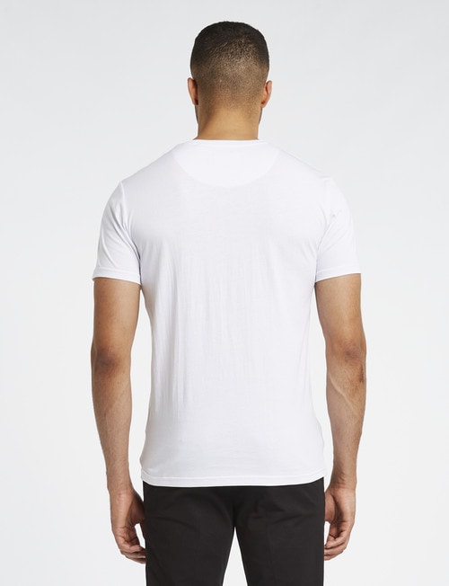 L+L Short-Sleeve Combed Cotton Tee, White product photo View 02 L