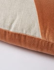M&Co Valencia Velvet Lumbar Cushion, Adobe product photo View 02 S