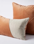 M&Co Valencia Velvet Lumbar Cushion, Adobe product photo View 03 S