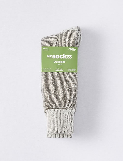 Outdoor Collection Merino Wool Blend Superfleece Sock, 2-Pack, Donkey product photo View 02 L