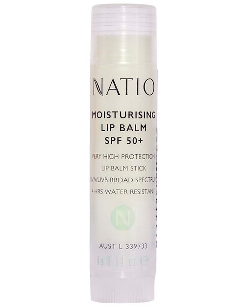 Natio Moisturising Lip Balm, SPF50+, 4g product photo