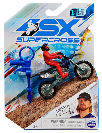 Supercross 1:10 Die Cast Bike, Assorted - Cars, Trucks & Remote Control