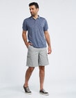 Chisel Stripe Quick Dry Polo, Blue product photo View 03 S