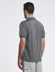 Chisel Stripe Quick Dry Polo, Black product photo View 02 S