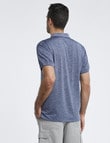 Chisel Stripe Quick Dry Polo, Blue product photo View 02 S