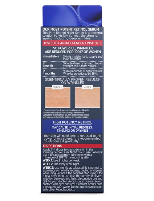 L'Oreal Paris Revitalift Laser Pure Retinol Night Serum, 30ml product photo View 04 L