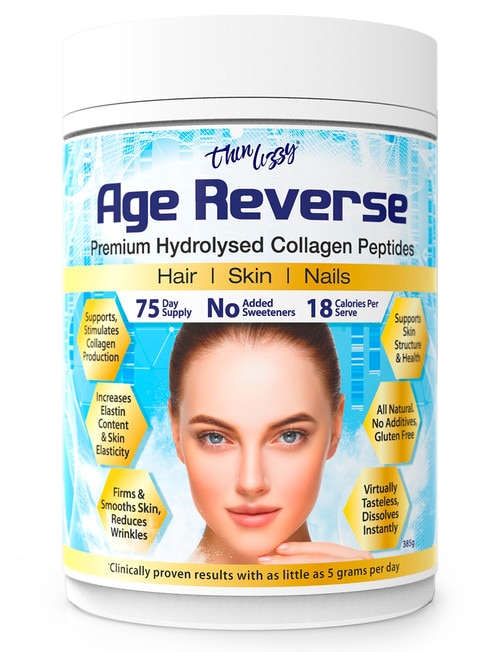 Thin Lizzy Age Reverse Premium Hydrolysed Collagen Peptides, 385g product photo