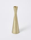 M&Co Brass Candlestick Holder, 26cm product photo