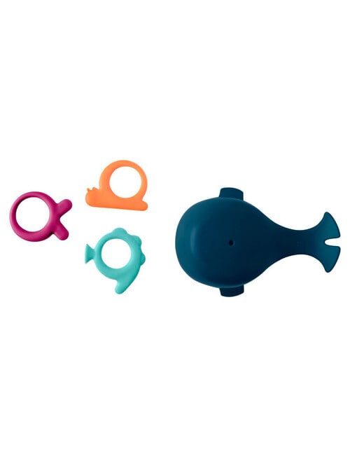 Boon Chomp Hungry Whale Bath Toy, Navy product photo View 02 L