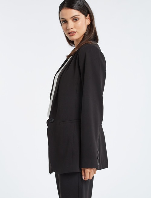 Oliver Black Longline Blazer, Black product photo View 04 L