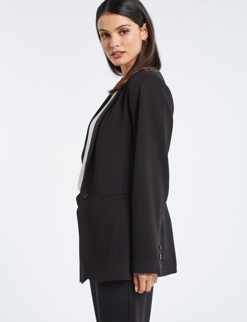 Oliver Black Longline Blazer, Black product photo View 04 L