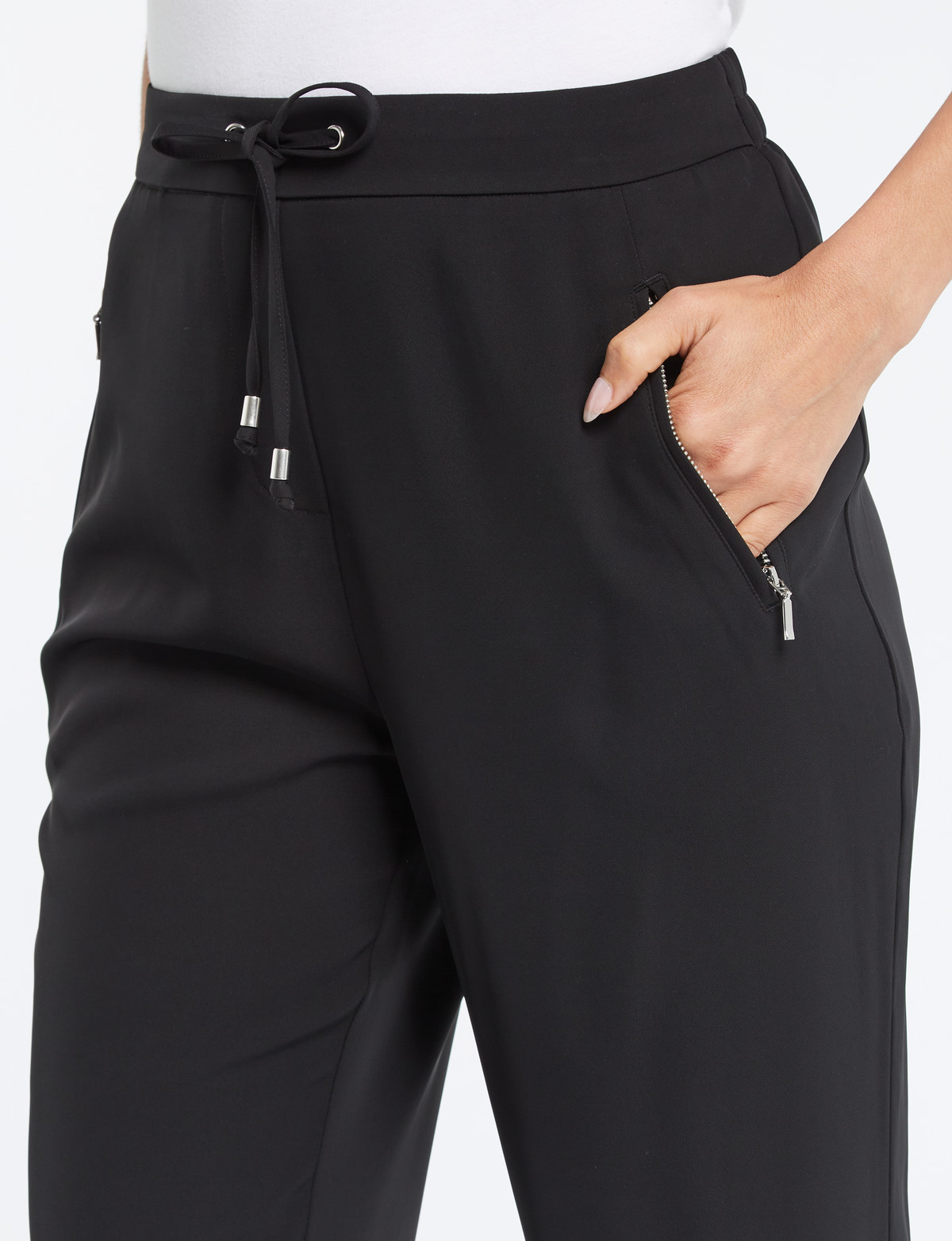 Oliver Eco-Leather Maternity Jogger Pants in Black - hautemama