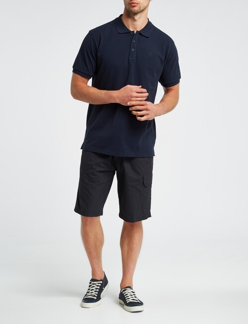 Savane Dylan Cargo Pocket Short, Navy product photo View 03 L