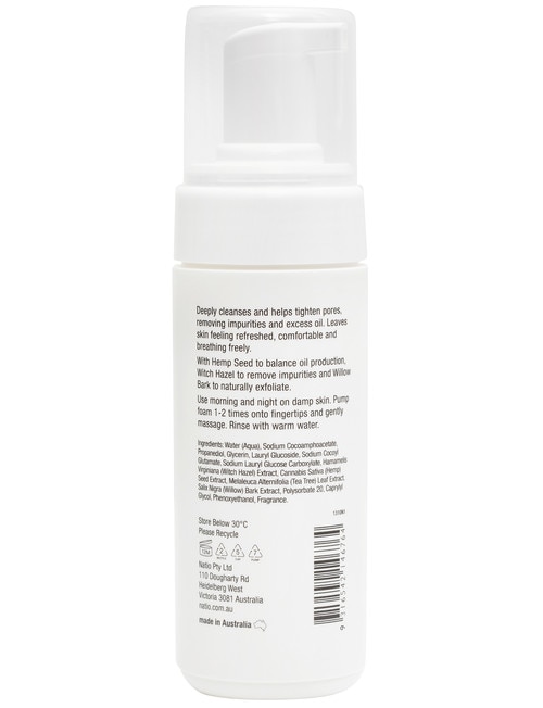 Natio Clear Oil Control Foam Cleanser, 150ml product photo View 02 L