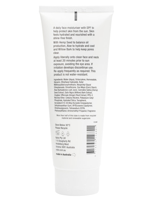 Natio Clear Urban Defence Moisturiser SPF15, 100ml product photo View 02 L