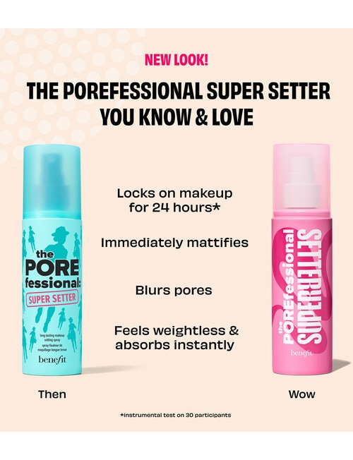 benefit The POREfessional: Super Setter Makeup Setting Spray product photo View 03 L