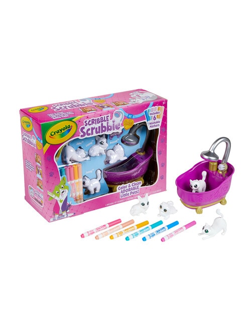 Crayola Scribble Scrubbie Pets Bathtub Play Set product photo View 03 L