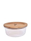 Agee Glass Container with Bamboo Lid, 400ml product photo