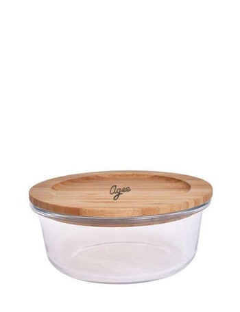 Agee Glass Container with Bamboo Lid, 650ml product photo