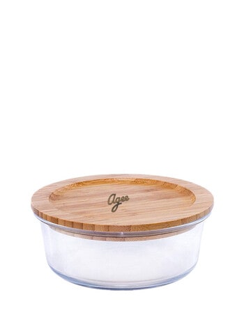 Agee Glass Container with Bamboo Lid, 950ml product photo