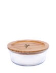 Agee Glass Container with Bamboo Lid, 1300ml product photo