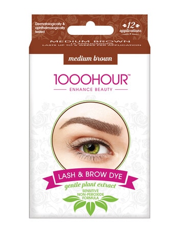 1000HR Eyelash & Brow Plant Based Kit, Medium Brown product photo