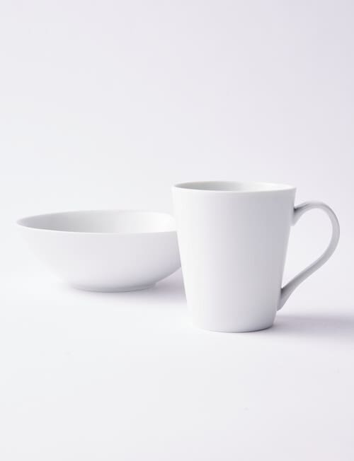 Amy Piper Amy Piper 16-Piece Coupe Dinnerset, White product photo View 02 L