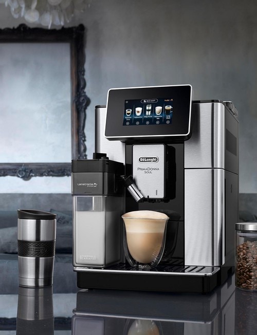 DeLonghi Primadonna Soul Auto Coffee Machine, Silver, ECAM61075MB product photo View 08 L