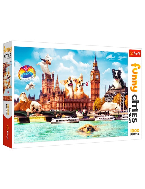 Trefl Funny Cities 1000-Piece Puzzle, Dogs in London product photo