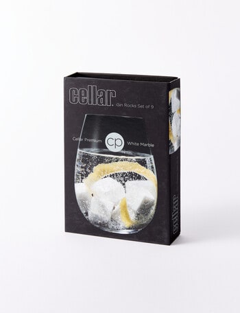 Cellar Premium Marble Gin Rocks, Set of 9 product photo