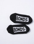 Bonds Logo No Show Sock, 3-Pack, Black product photo View 03 S