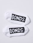 Bonds Logo No Show Sock, 3-Pack, White product photo View 03 S