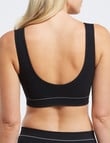 Bonds Retro Rib Scoop Crop, Black product photo View 02 S