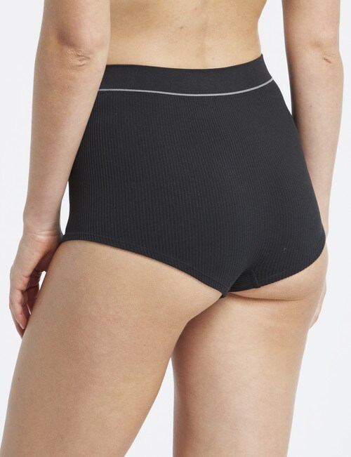 Bonds Retro Rib Hi Shortie, Black product photo View 02 L