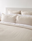 Kate Reed Abby Linen Stripe Pillowcase Pair, Natural product photo