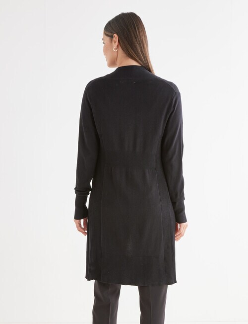 Oliver Black Longline Cardigan, Black product photo View 02 L