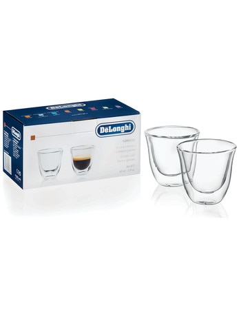 DeLonghi Espresso 2 Pack Glasses, DBWALLESP product photo