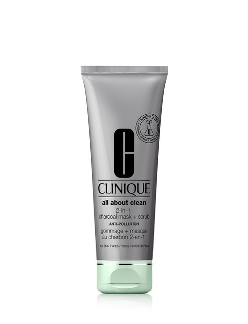 Clinique All About Clean Charcoal Mask + Scrub product photo