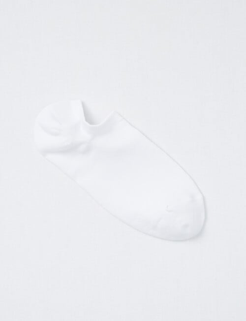 DS Socks Cotton Tencel Liner Sock, White product photo
